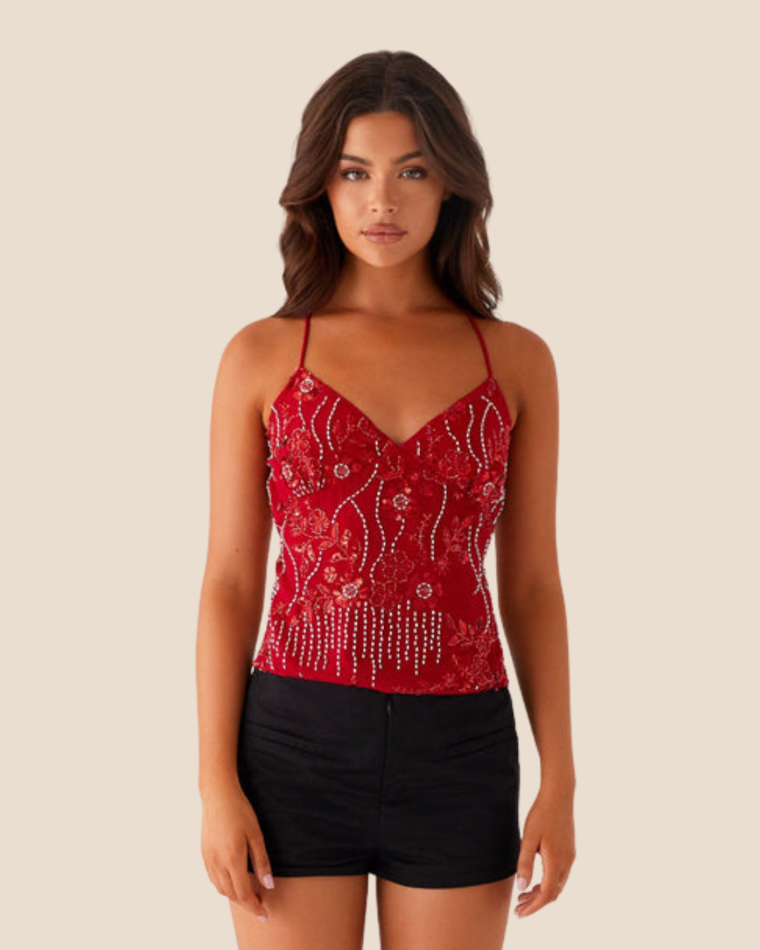 Top MOLLY - rosso