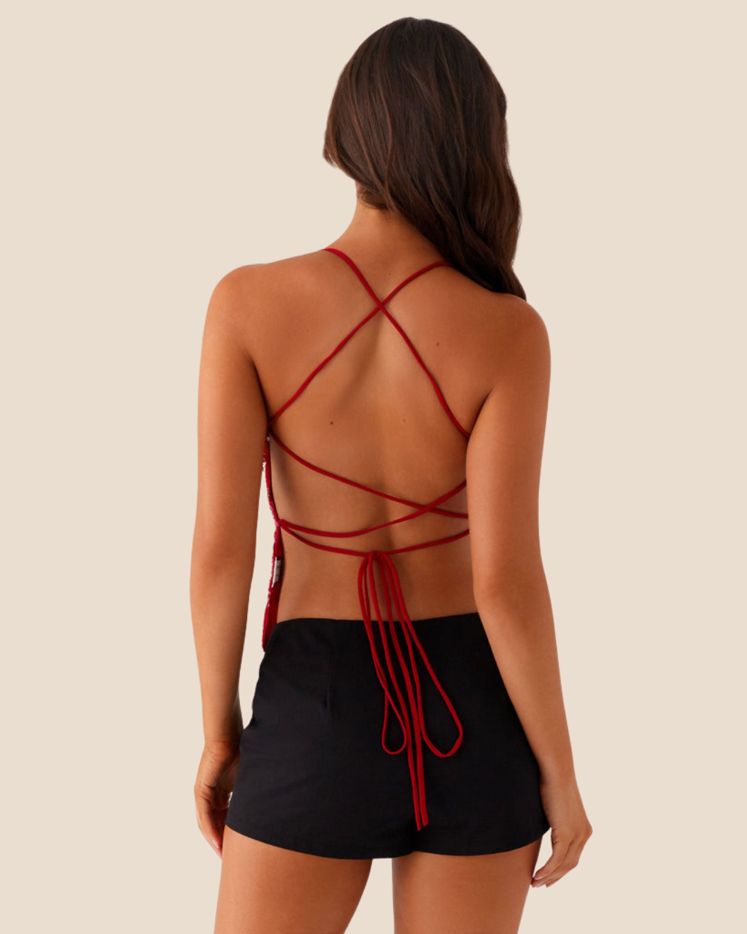 Top MOLLY - rosso