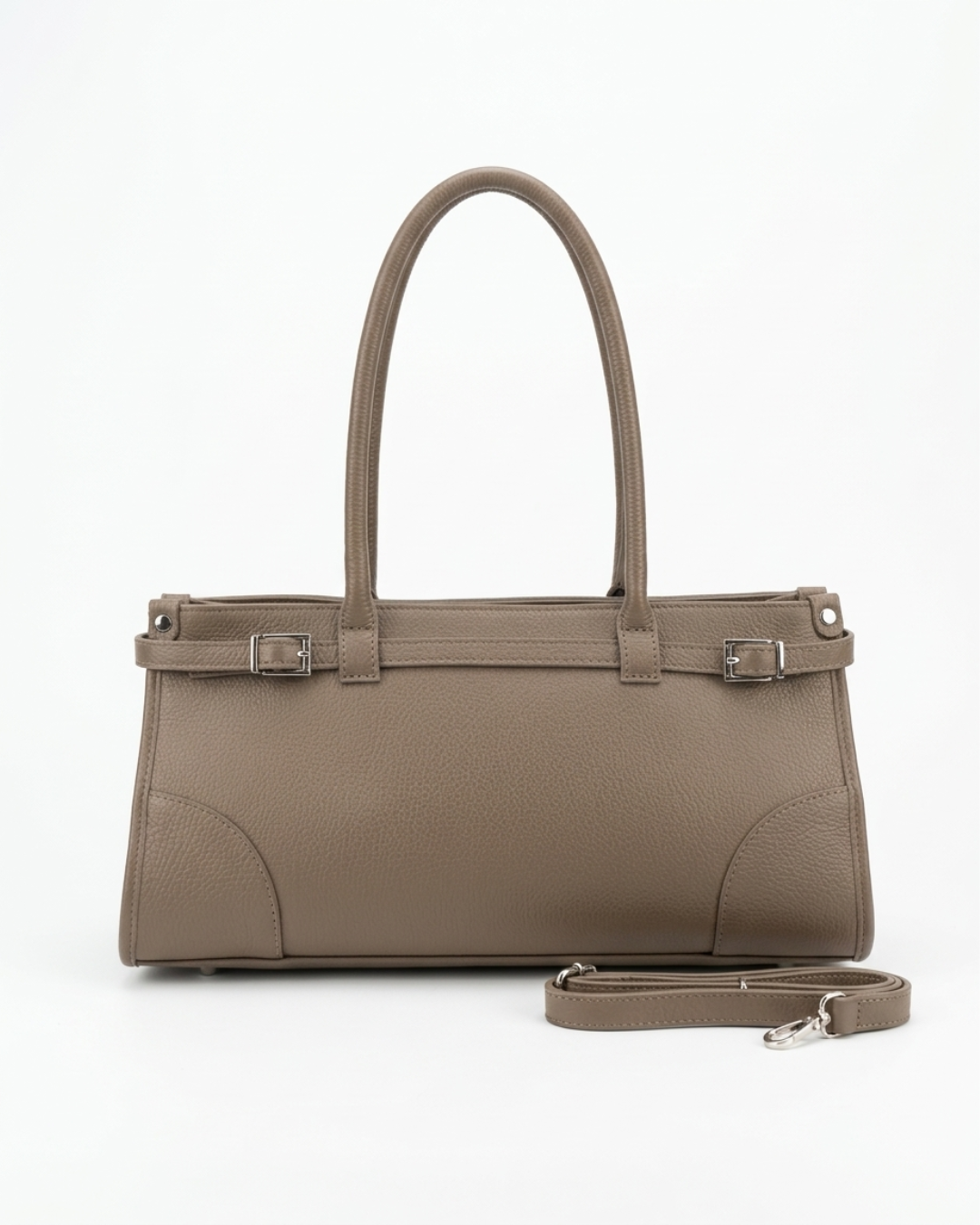 Borsa NICOLE - vera pelle/argento