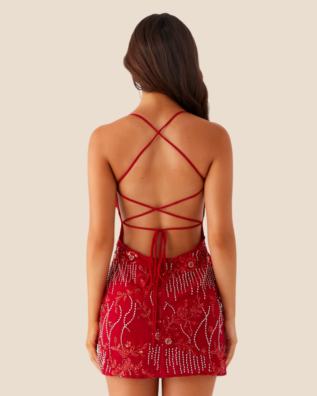 Mini Dress MOLLY - rosso