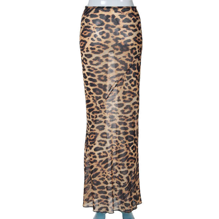 Gonna lunga leopardata