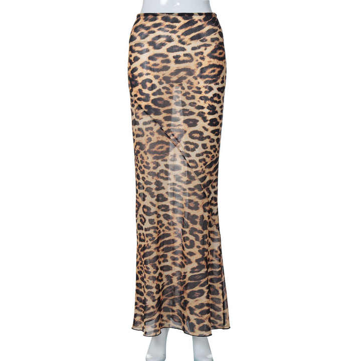 Gonna lunga leopardata