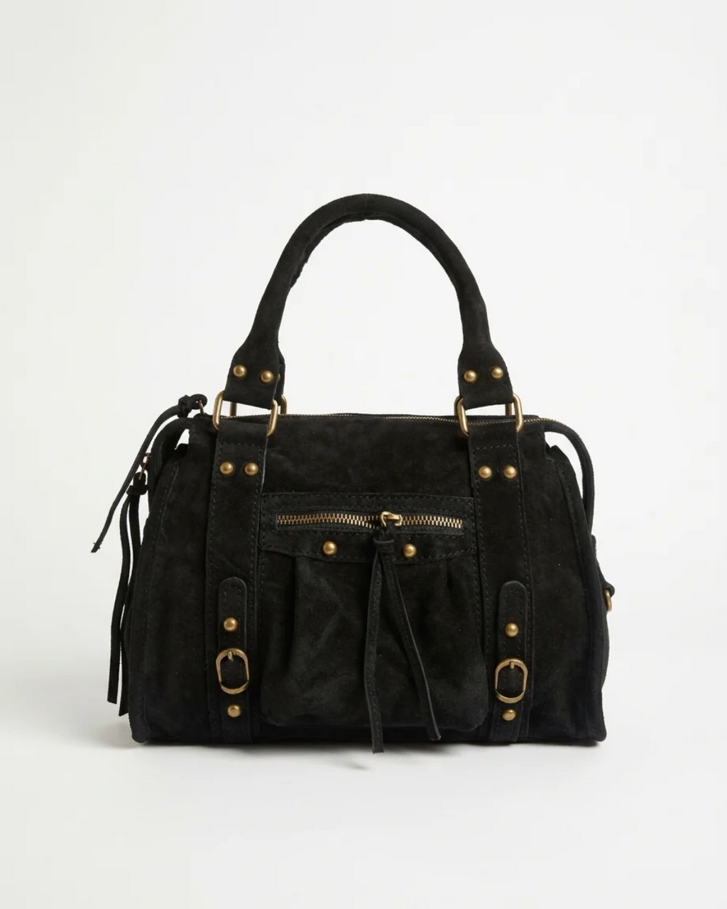 Borsa New York 30 cm - vera pelle scamosciata