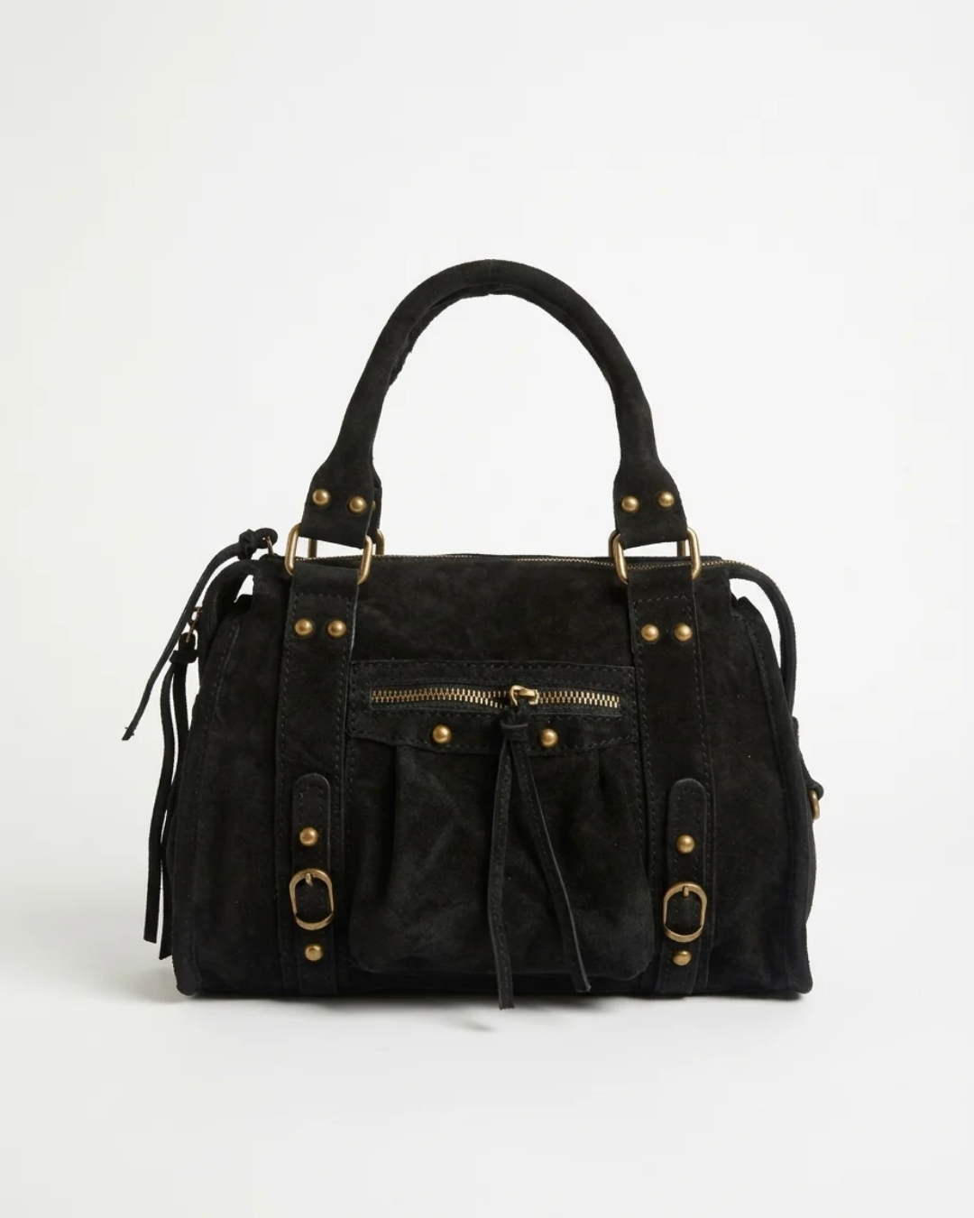 Borsa New York 30 cm - vera pelle scamosciata